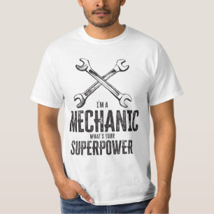 Camiseta Soy mecánico, ¿cuál es tu superpotencia?
