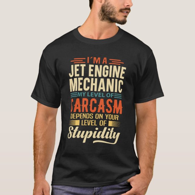 Camiseta Soy mecánico de motores de reacción (Anverso)