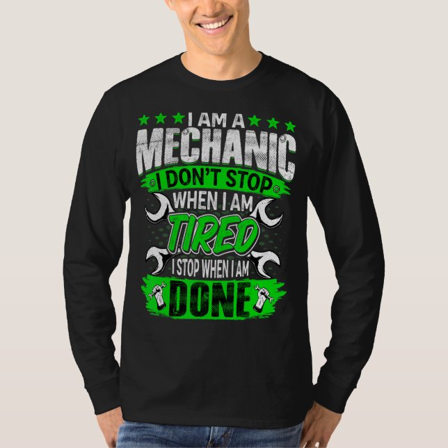 Camiseta Soy Mechanic Automotive Garage Repairman Auto Mec (Anverso)