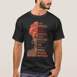 Camiseta Soy Mercedes Black Woman History Month 2020 Orgull