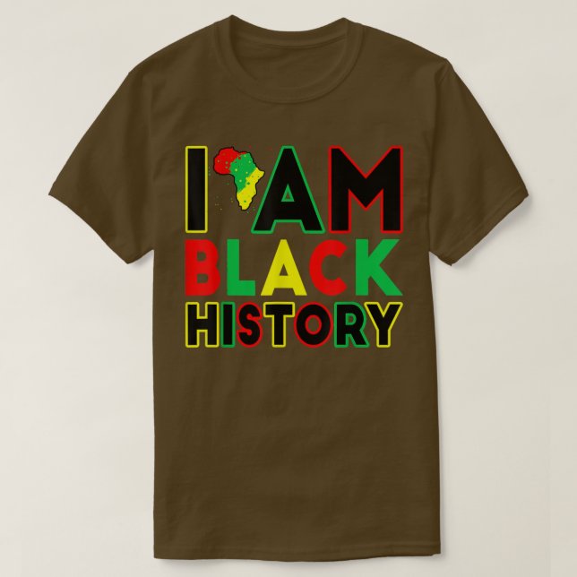 Camiseta Soy Mes de Historia Negra BHM Mes de Historia Negr (Diseño del anverso)