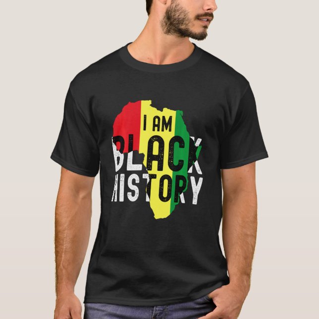 Camiseta Soy Mes de Historia Negra Hombres Mujeres Niños Af (Anverso)