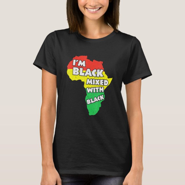 Camiseta Soy Mes de Historia Negra Orgullo Africano America (Anverso)