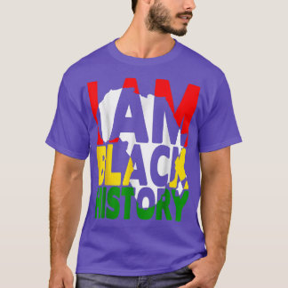 Camiseta Soy Mes de Historia Negra Orgullo Africano-Estadou