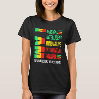 Camiseta Soy mi Ancestor Wildest Dream Black History Mont