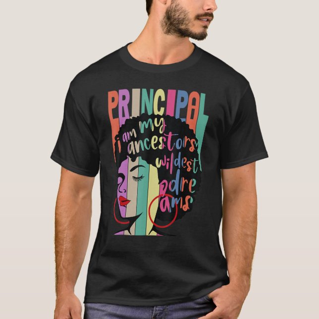 Camiseta Soy mi Ancestores Wildest Dreams Principal Black H (Anverso)