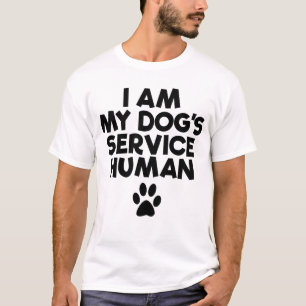 Camiseta Soy Mi Servicio de Perros Apoyo Emocional Humano