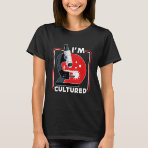 Camiseta Soy microbiólogo cultivado de microscopio de labor