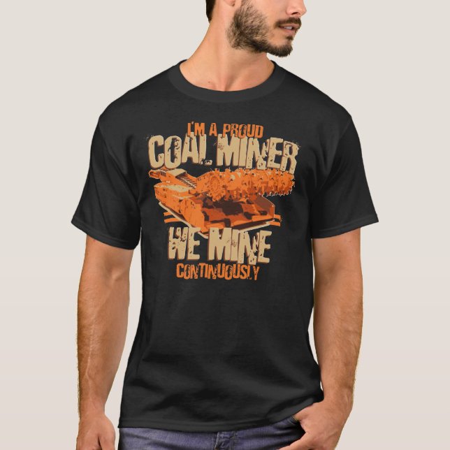 Camiseta Soy MINERO de CARBÓN ORGULLOSO (Anverso)