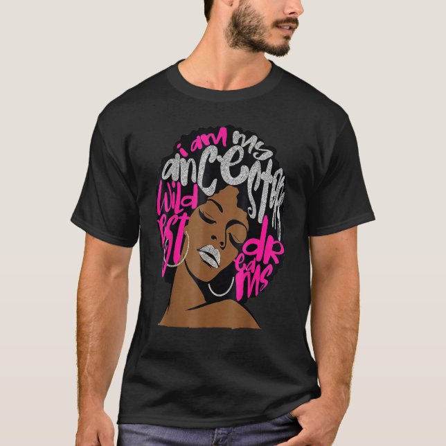 Camiseta Soy Mis Ancestros Soñan Bubblegum Afro B Rosado Ca (Anverso)