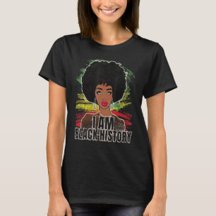 Camiseta Soy mujer de historia negra afroamericana y hermos
