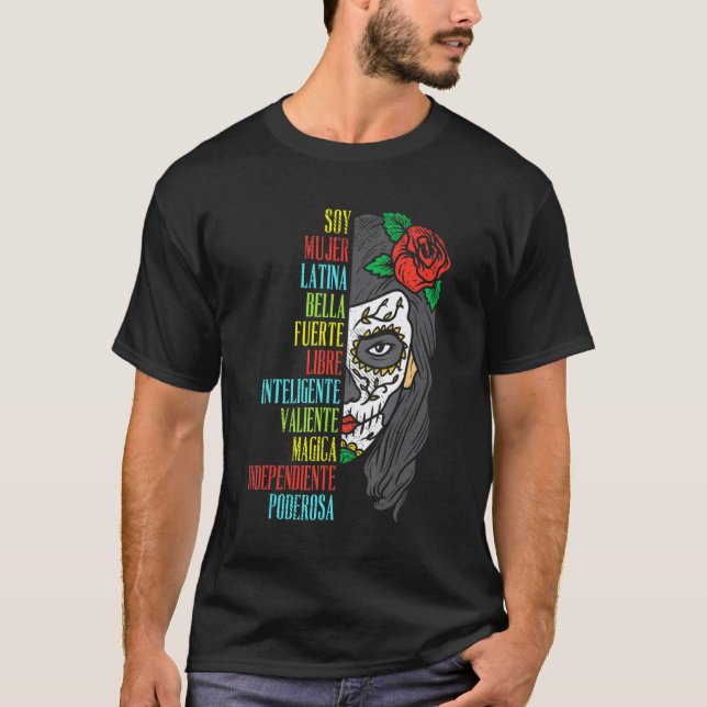 Camiseta Soy mujer latina con azucar cinco de mayo (Anverso)