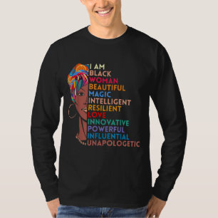 Camiseta Soy mujer negra, afroamericana regalo de Black His