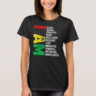 Camiseta Soy mujer negra educada historia negra afroafrican