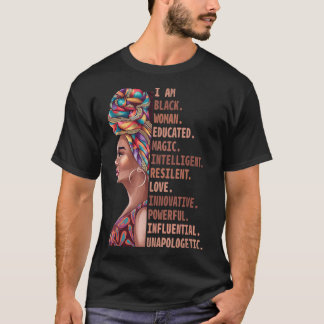 Camiseta Soy mujer negra educada Magia Inteligente Melani