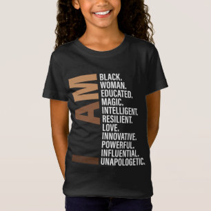 Camiseta Soy mujer negra educada Melanin Black History Mo