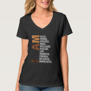 Camiseta Soy mujer negra educada Melanin Black History Mo