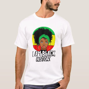 Camiseta Soy mujer negra educada Melanin Black History Mo