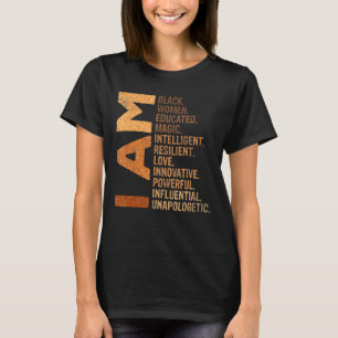 Camiseta Soy mujer negra educada Mes de Historia Negra Mela