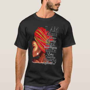 Camiseta Soy Mujer Negra Hermosa Magnífica Melanin Negro H