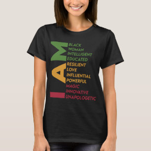 Camiseta Soy mujer negra Historia negra