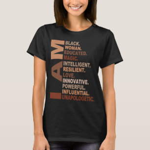 Camiseta Soy mujer negra Mes de historia negra sin remordim