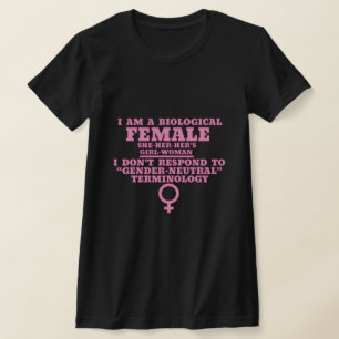 Camiseta Soy mujer, no género, neutral