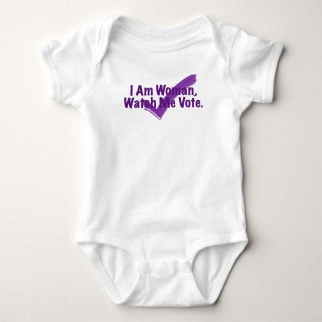 Camiseta Soy Mujer Observarme Votar Morado (Anverso)