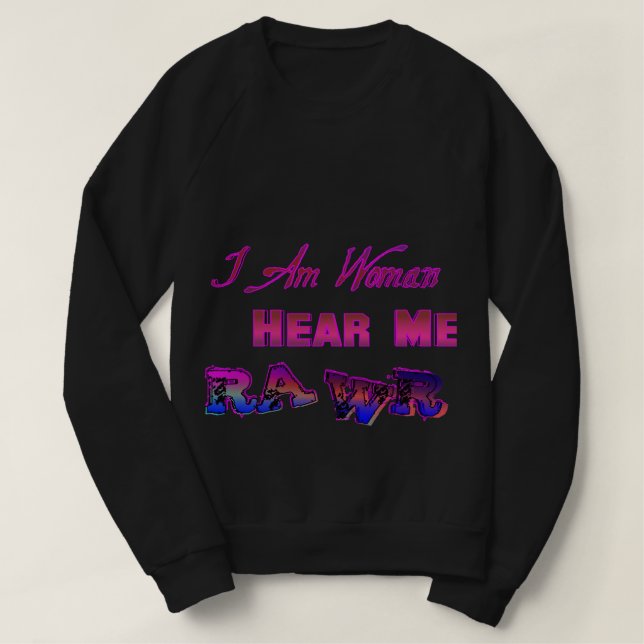 Camiseta Soy Mujer Oírme RAWR (Diseño del anverso)