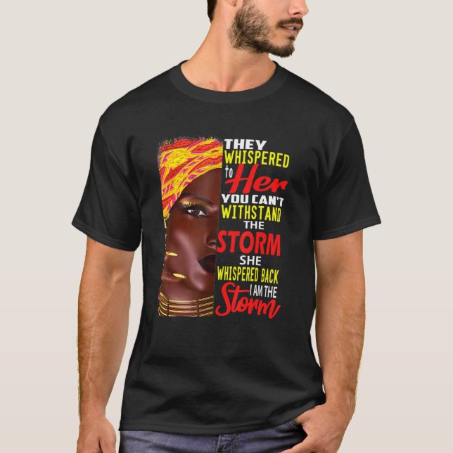 Camiseta Soy Mujeres Africanas Fuertes Soy La Tormenta Negr (Anverso)