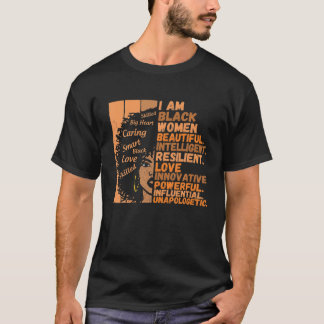 Camiseta Soy mujeres negras Mes de la Historia Negra Americ