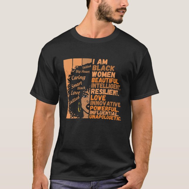 Camiseta Soy mujeres negras Mes de la Historia Negra Americ (Anverso)