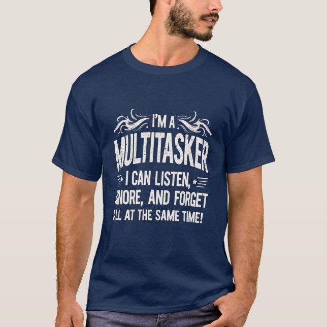 Camiseta Soy multitarea - Denim Blue Bold con angustia (Anverso)
