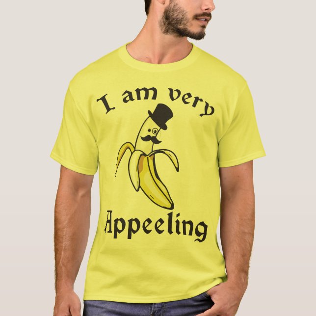 Camiseta Soy muy atractivo - retruécano del plátano (Anverso)