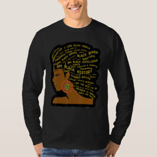 Camiseta Soy negra historia afroamericana mujer negra