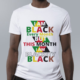 Camiseta Soy negra pero este mes soy negra