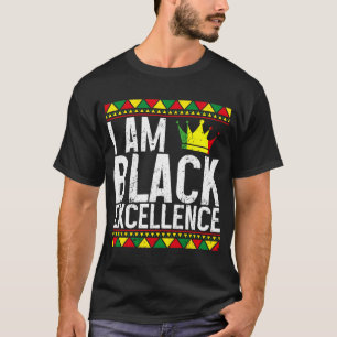 Camiseta Soy negra y excelente vestimenta de historia para