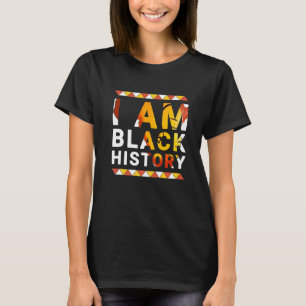 Camiseta Soy negro de historia mes africano-norteamericano 