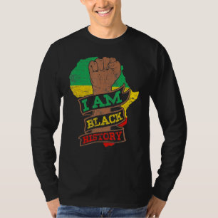 Camiseta Soy negro de historia mes africano-norteamericano