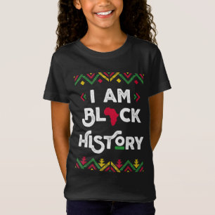 Camiseta Soy negro de historia mes africano-norteamericano