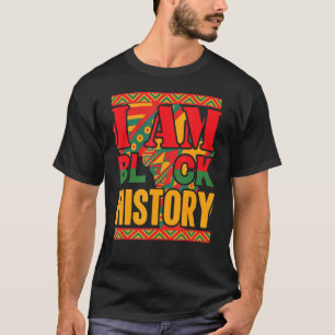 Camiseta Soy negro de historia mes africano-norteamericano 