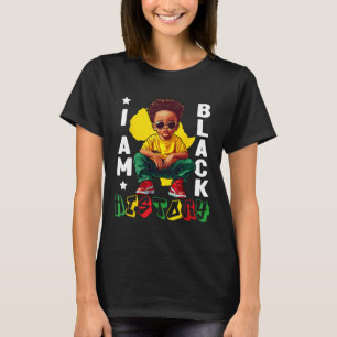Camiseta Soy negro historia rey negro gafas de sol niños pá