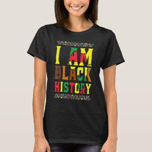 Camiseta Soy negro, mes de la historia, orgulloso afroameri