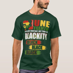 Camiseta Soy negro, negro, negro, mujer jun