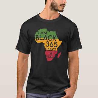 Camiseta Soy negro todos los días del año Mes de la Histori