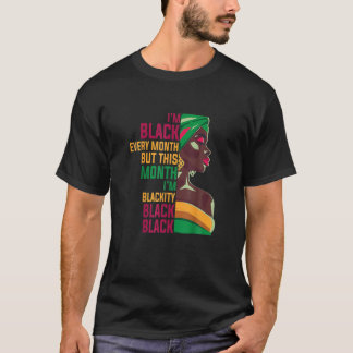 Camiseta Soy negro todos los meses mes de la historia
