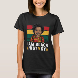 Camiseta Soy Niño de la Historia Negra Afro Chico Príncipe