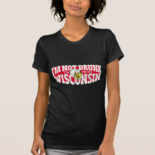 Camiseta Soy NO BEBIDO yo soy DE WISCONSIN
