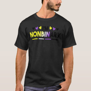 Camiseta Soy No Binario Divertido Orgullo LGBT Trans No Bin