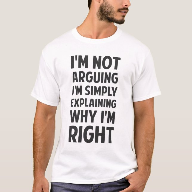 Camiseta Soy no discutiendo yo estoy explicando (Anverso)